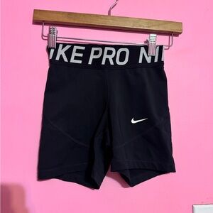 Nike Black and White Pro Training Shorts